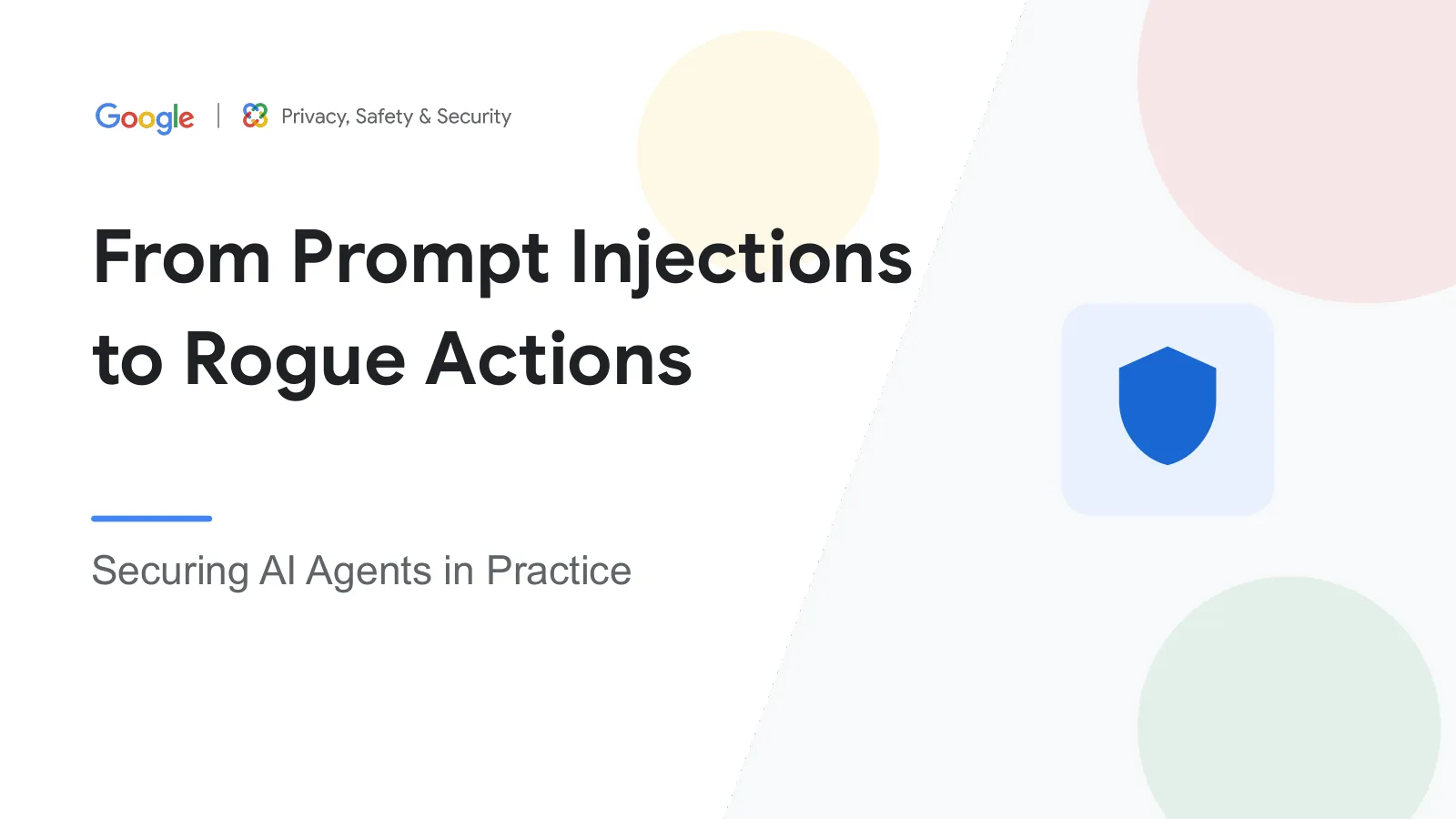 Slide 1: From Prompt Injections