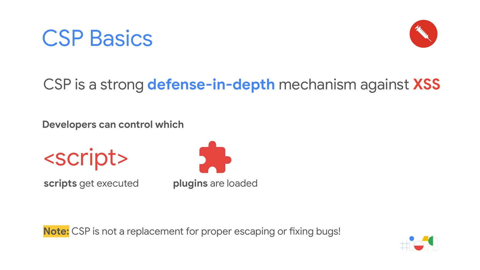 Slide 17: CSP Basics