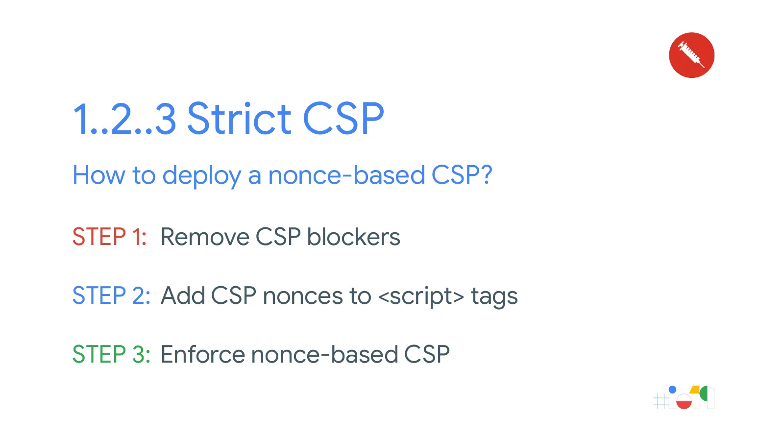 Slide 24: 1..2..3 Strict CSP